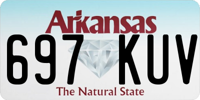 AR license plate 697KUV