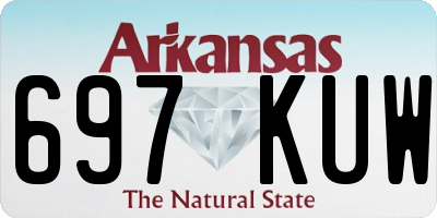 AR license plate 697KUW