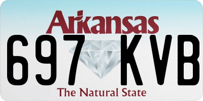 AR license plate 697KVB