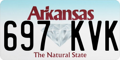 AR license plate 697KVK