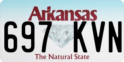 AR license plate 697KVN