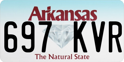 AR license plate 697KVR