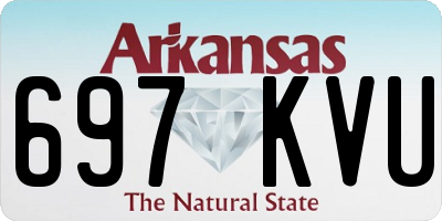 AR license plate 697KVU