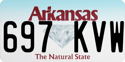 AR license plate 697KVW
