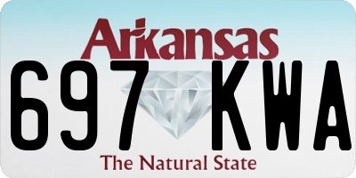 AR license plate 697KWA