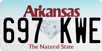 AR license plate 697KWE