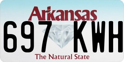 AR license plate 697KWH