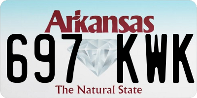 AR license plate 697KWK