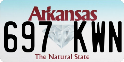 AR license plate 697KWN