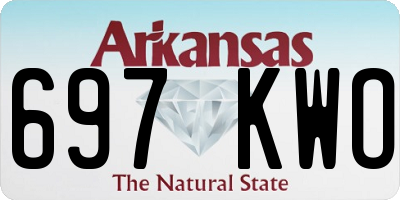 AR license plate 697KWO