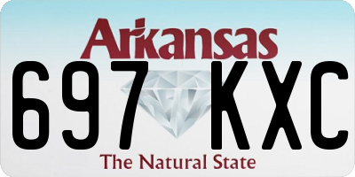 AR license plate 697KXC