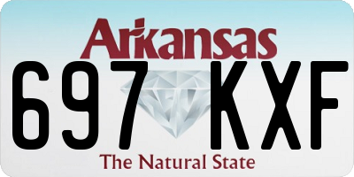 AR license plate 697KXF