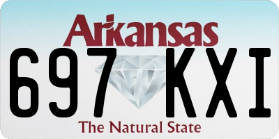 AR license plate 697KXI
