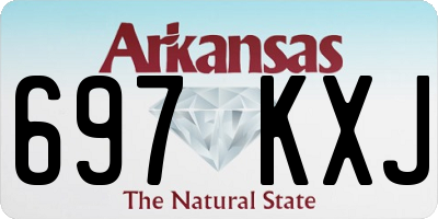 AR license plate 697KXJ