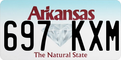 AR license plate 697KXM