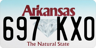 AR license plate 697KXO