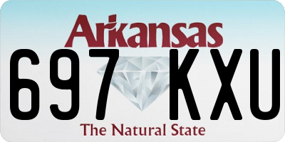 AR license plate 697KXU