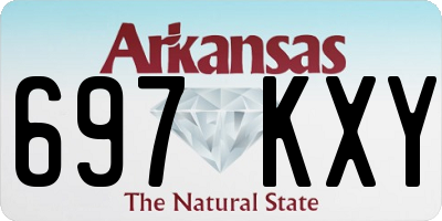 AR license plate 697KXY