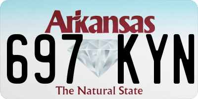 AR license plate 697KYN