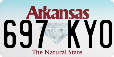 AR license plate 697KYO
