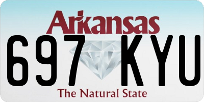 AR license plate 697KYU