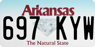 AR license plate 697KYW