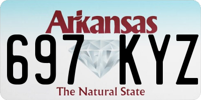 AR license plate 697KYZ