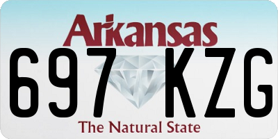 AR license plate 697KZG