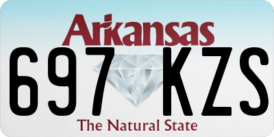 AR license plate 697KZS