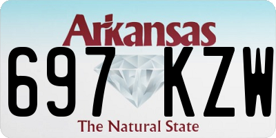 AR license plate 697KZW