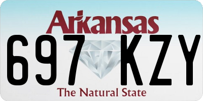AR license plate 697KZY