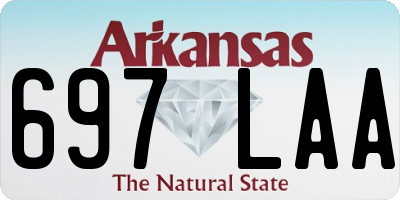 AR license plate 697LAA