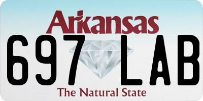 AR license plate 697LAB