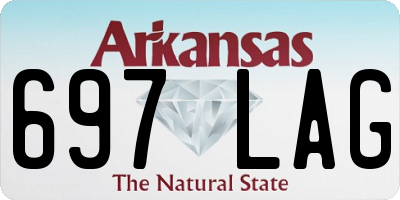 AR license plate 697LAG