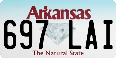 AR license plate 697LAI