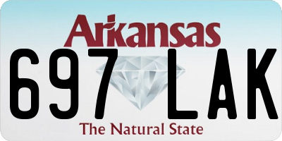 AR license plate 697LAK
