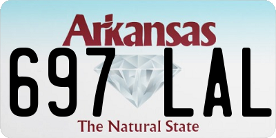 AR license plate 697LAL