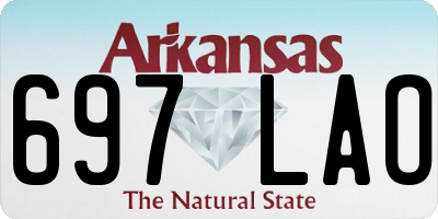 AR license plate 697LAO