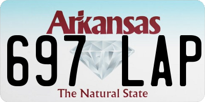 AR license plate 697LAP