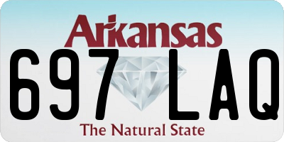 AR license plate 697LAQ