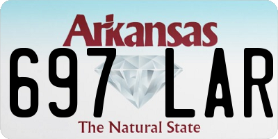 AR license plate 697LAR
