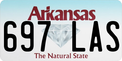 AR license plate 697LAS