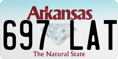 AR license plate 697LAT