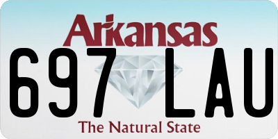AR license plate 697LAU