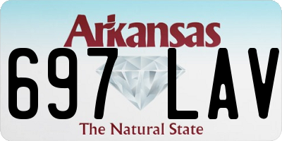 AR license plate 697LAV