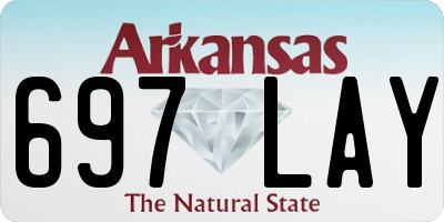 AR license plate 697LAY