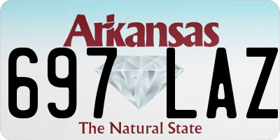 AR license plate 697LAZ