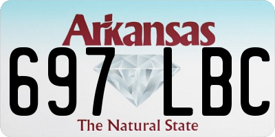 AR license plate 697LBC