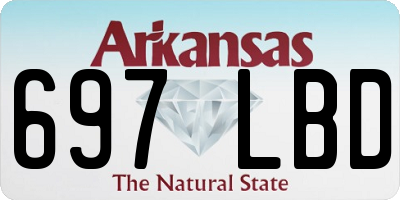 AR license plate 697LBD
