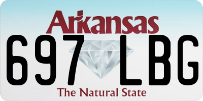 AR license plate 697LBG